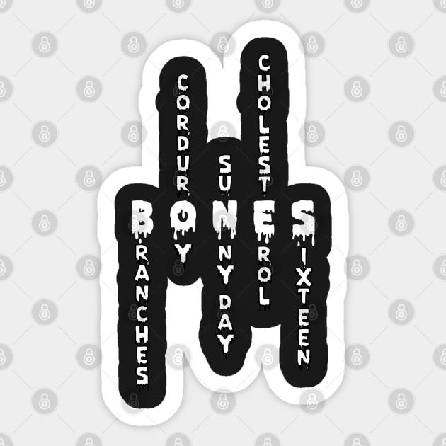 TeamSESH Bones Sticker by truba1950